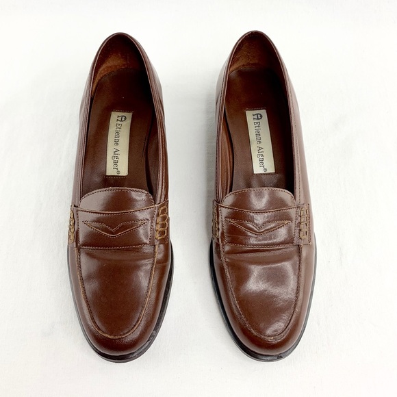 etienne aigner penny loafers